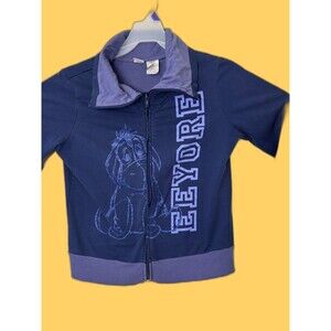 Disney Eeyore Zip Up Jacket Sweatshirt Juniors  XL 15/17￼
